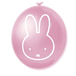 Ballonnen Nijntje Roze, 6st.>Haza Witbaard Outlet