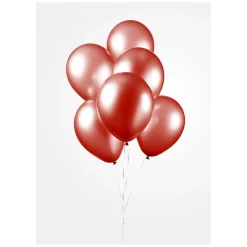 Ballonnen Pearl Rood 30cm, 10st.><noscript><img width=