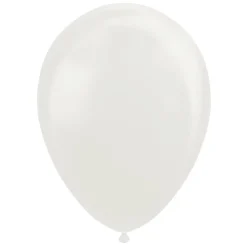 Ballonnen Pearl Wit 30cm, 10st.-Globos Best