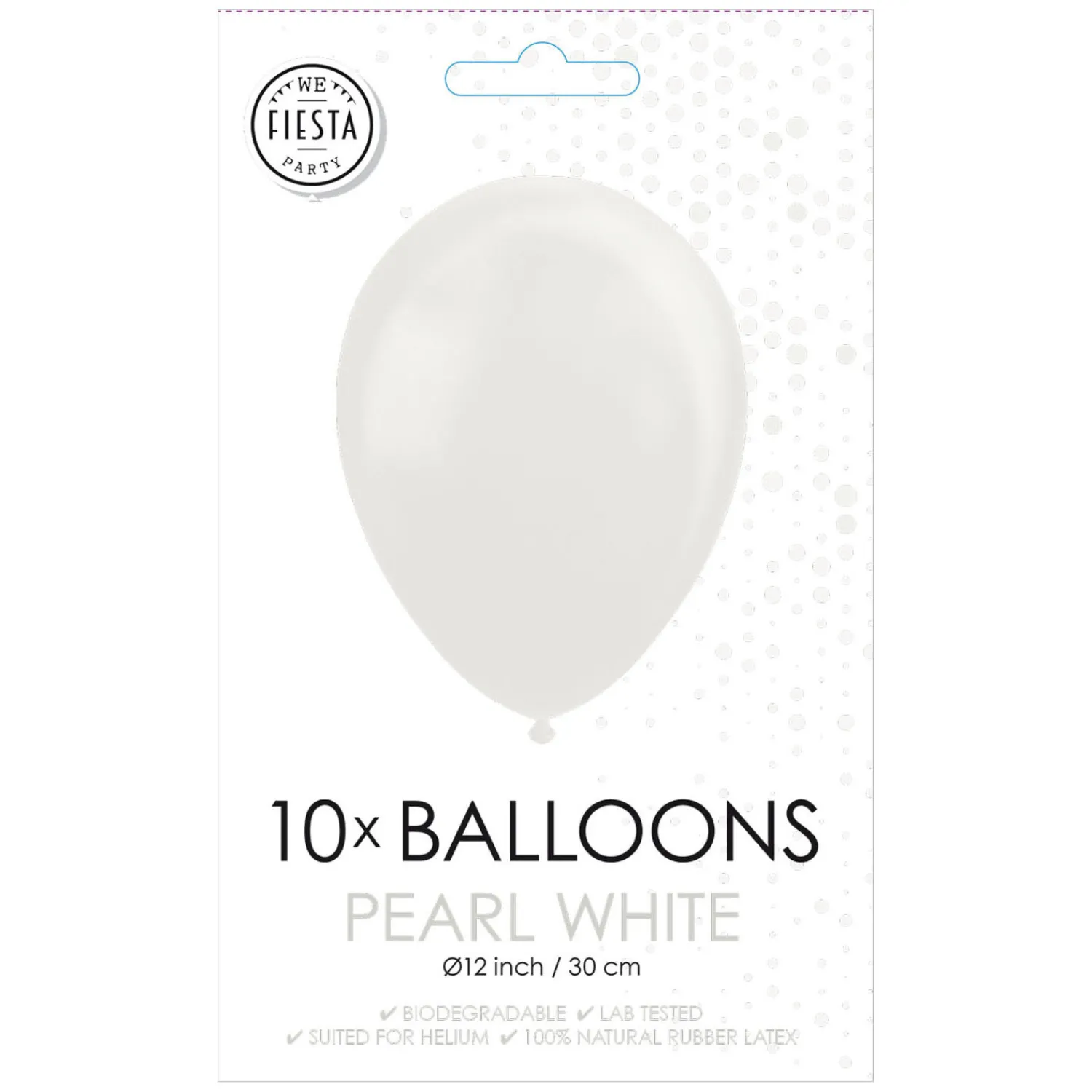 Ballonnen Pearl Wit 30cm, 10st.-Globos Best
