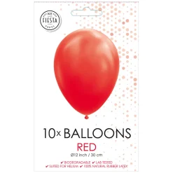 Globos Ballonnen Rood 30cm, 10st. Discount