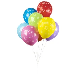 Ballonnen Sterren Mix Kleuren 30cm, 8st.-Globos Sale