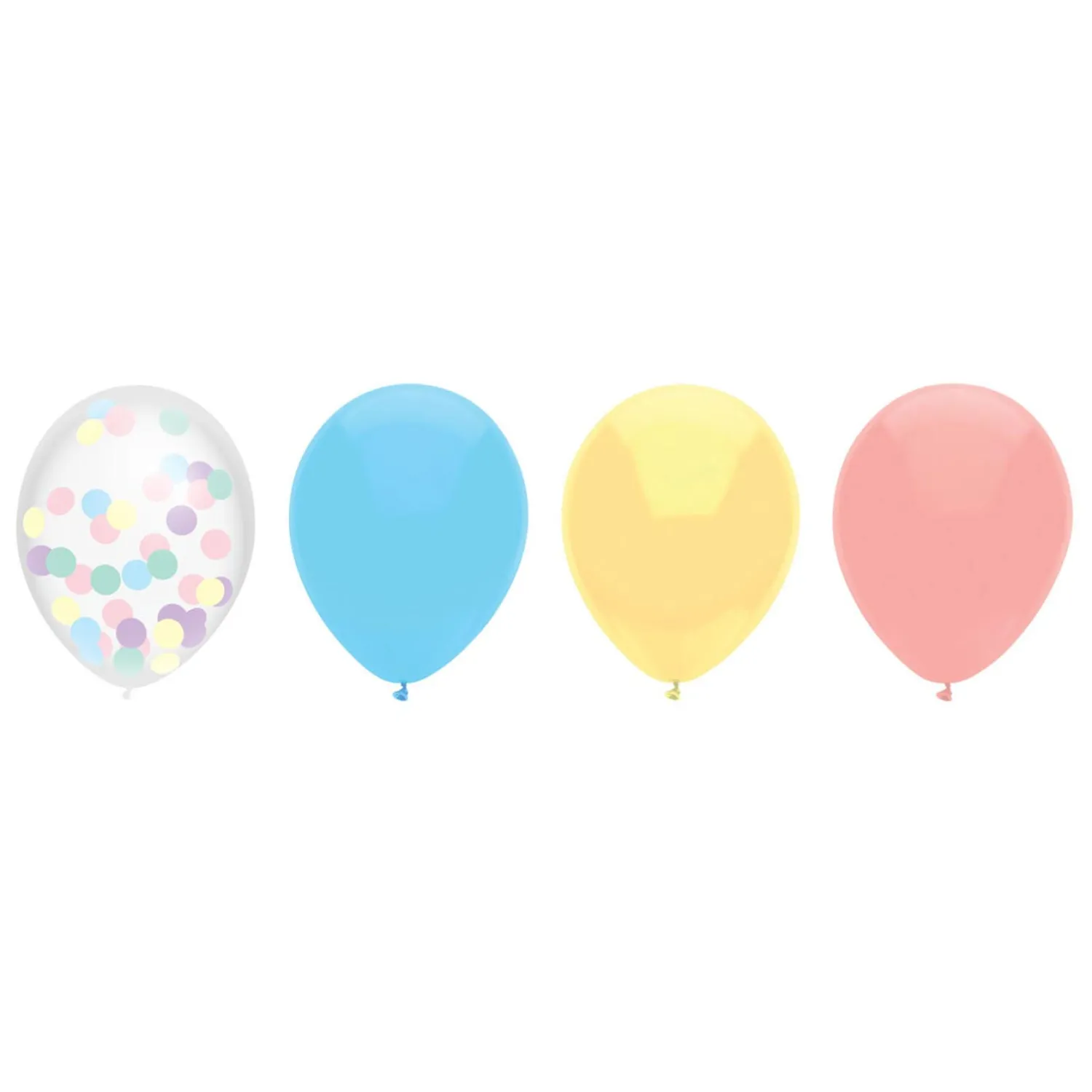 Haza Witbaard Ballonnenmix Pastel, 6st. Outlet