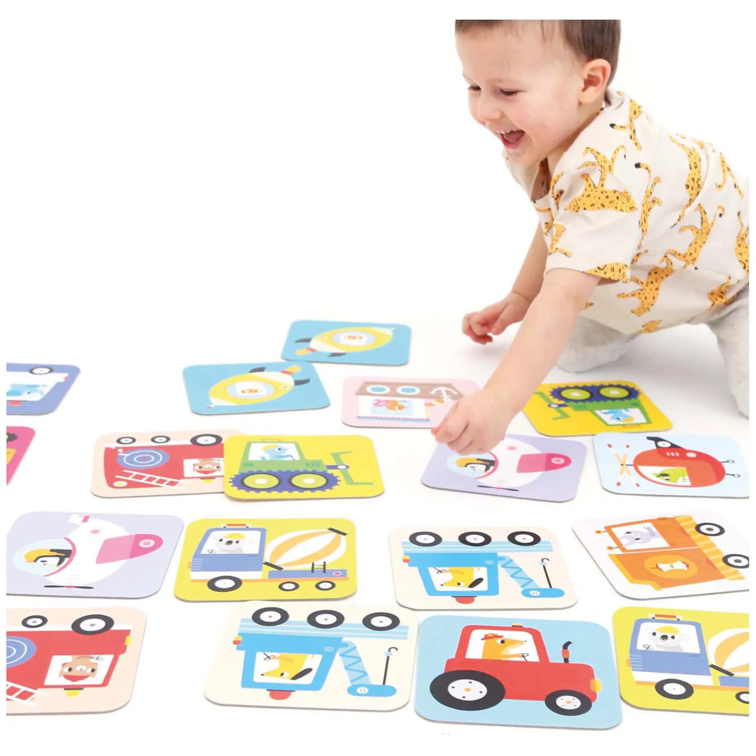 - Grote Memory Spel Voertuigen - 24st.>Banana Panda Outlet