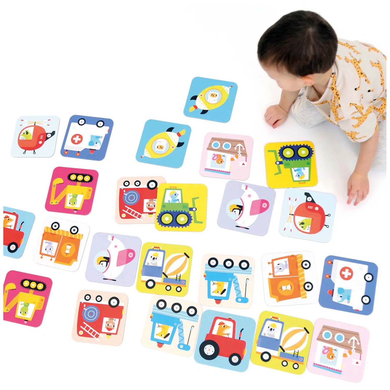 - Grote Memory Spel Voertuigen - 24st.>Banana Panda Outlet