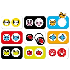 - Hoog Contrast Puzzel Zoek de Tweeling - 8dlg.-Banana Panda New