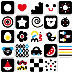 Banana Panda - Hoog Contrast Babykaarten 0m+ / 3m+ - 24st. Best