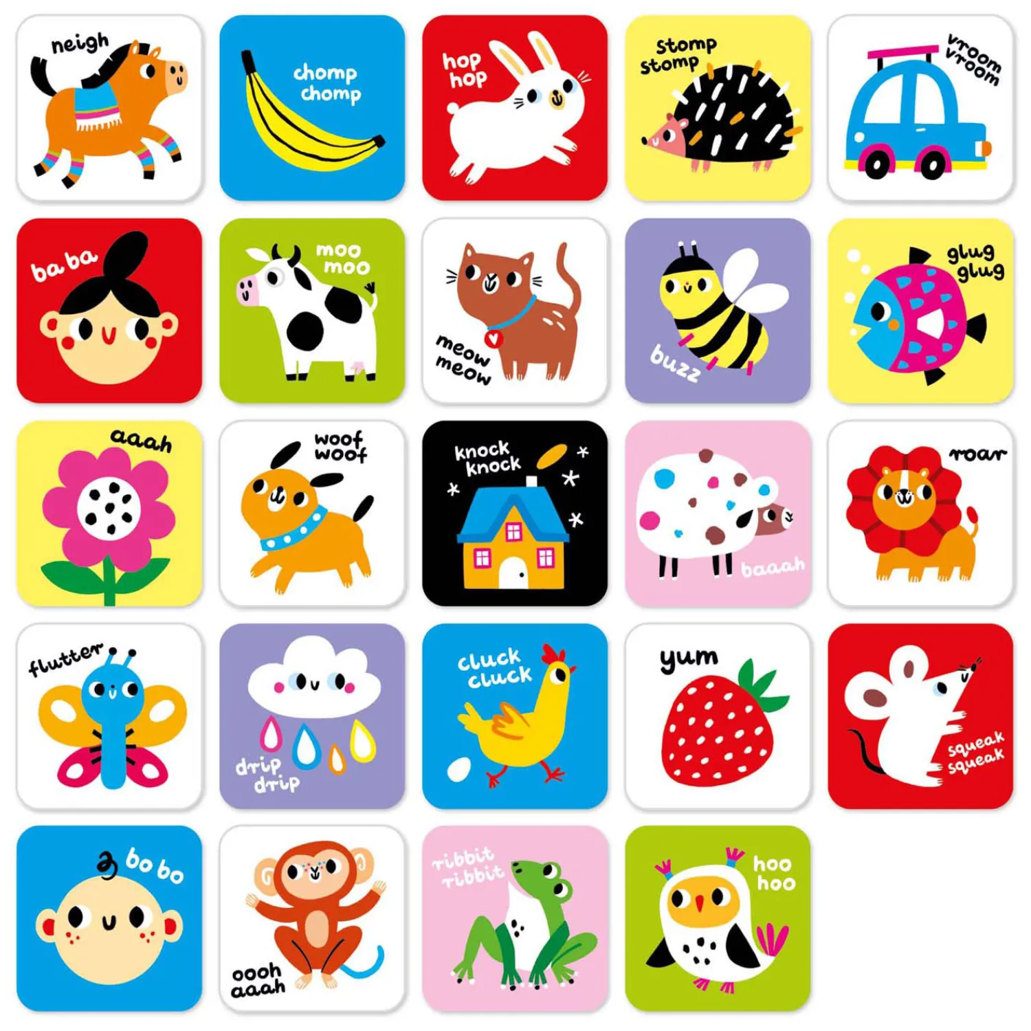 - Hoog Contrast Babykaarten 6m+ / 9m+ - 24st.-Banana Panda Discount