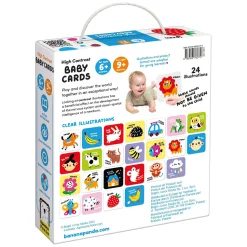 - Hoog Contrast Babykaarten 6m+ / 9m+ - 24st.-Banana Panda Discount