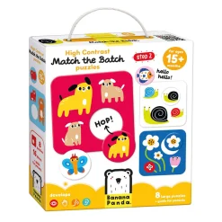 Banana Panda - Hoog Contrast Puzzel Zoek Dezelfde - 8dlg. Clearance