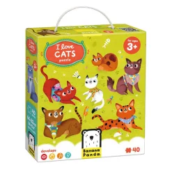 - Ik Hou van Katten Puzzel - 60st.-Banana Panda Online