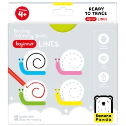 - Kleurboekje Klaar om Beginnerslijnen te Overtrekken-Banana Panda
