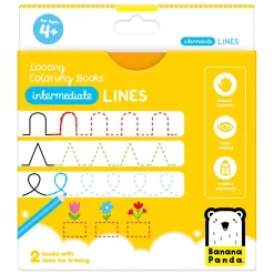 Banana Panda - Kleurboekje Klaar om Gevorderde Lijnen te Overtrekken Clearance