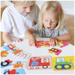- On-the-Go Puzzel Voertuigen - 16st.-Banana Panda Online