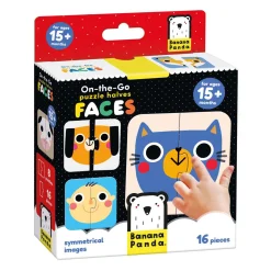 Banana Panda - On-the-Go Puzzel Halve Gezichten - 16st. Clearance
