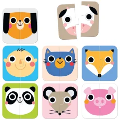 Banana Panda - On-the-Go Puzzel Halve Gezichten - 16st. Clearance