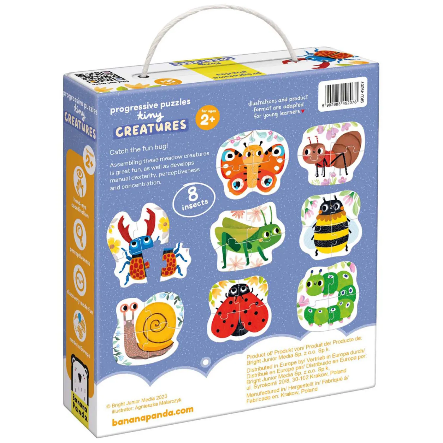 - Oplopende Puzzels Kleine Diertjes - 33st.-Banana Panda Clearance