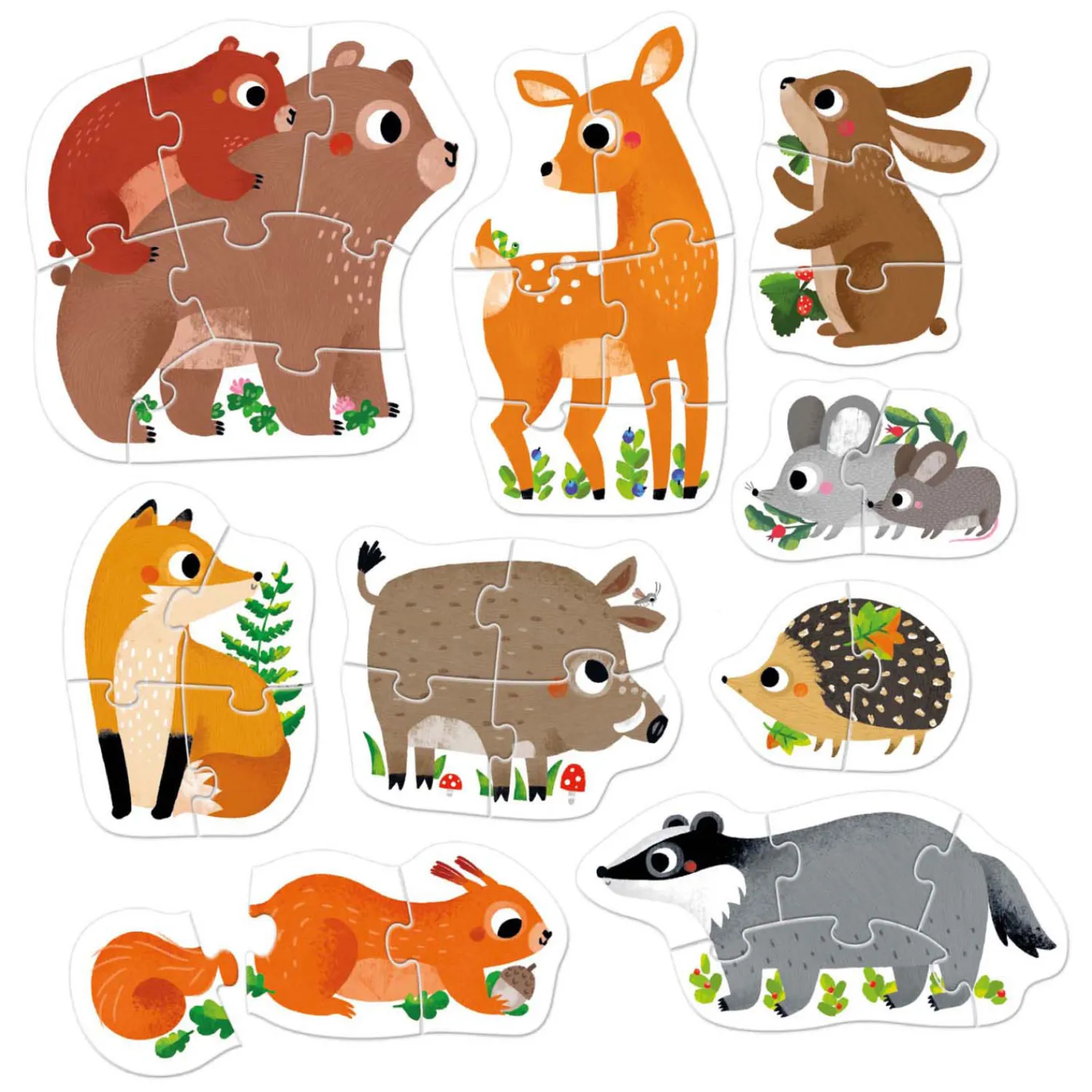 Banana Panda - Oplopende Puzzels Bosdieren - 33st. Discount