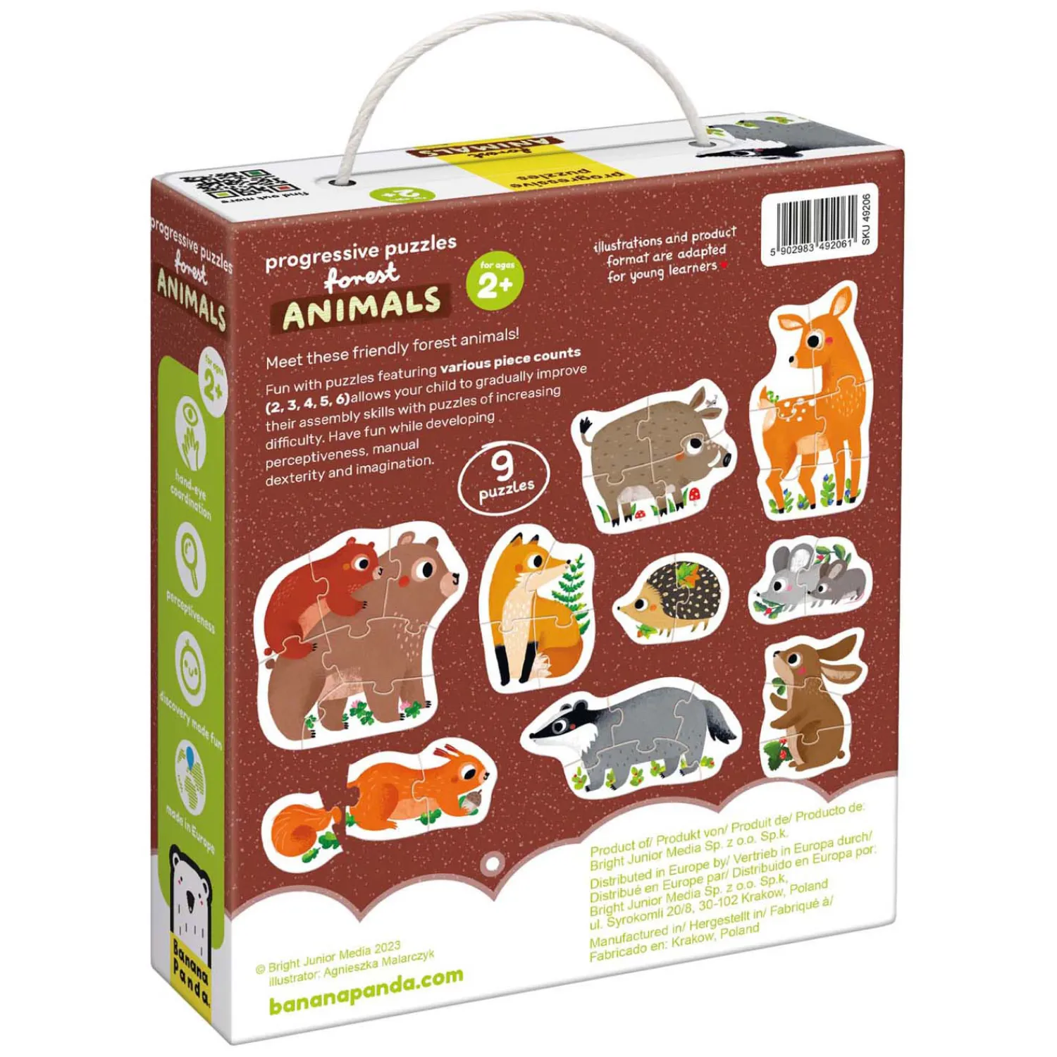 Banana Panda - Oplopende Puzzels Bosdieren - 33st. Discount