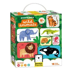 - Puzzelparen Wilde Dieren - 18dlg.>Banana Panda Hot