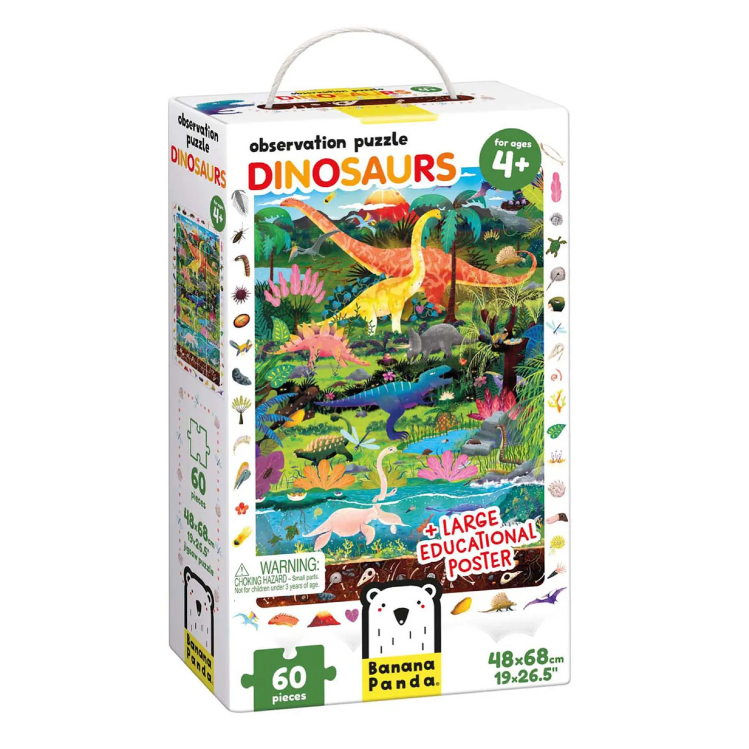 Banana Panda - Zoek en Kijk Puzzel Dinosaurussen - 60st. Sale