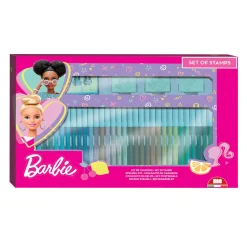 Barbie Kleurset met Stempels, 41dlg.>Multiprint Best
