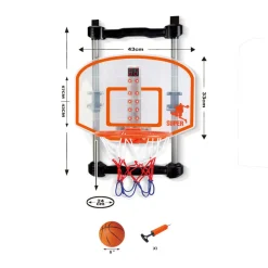 Basketbalbord Deurhanger met Teller- Best