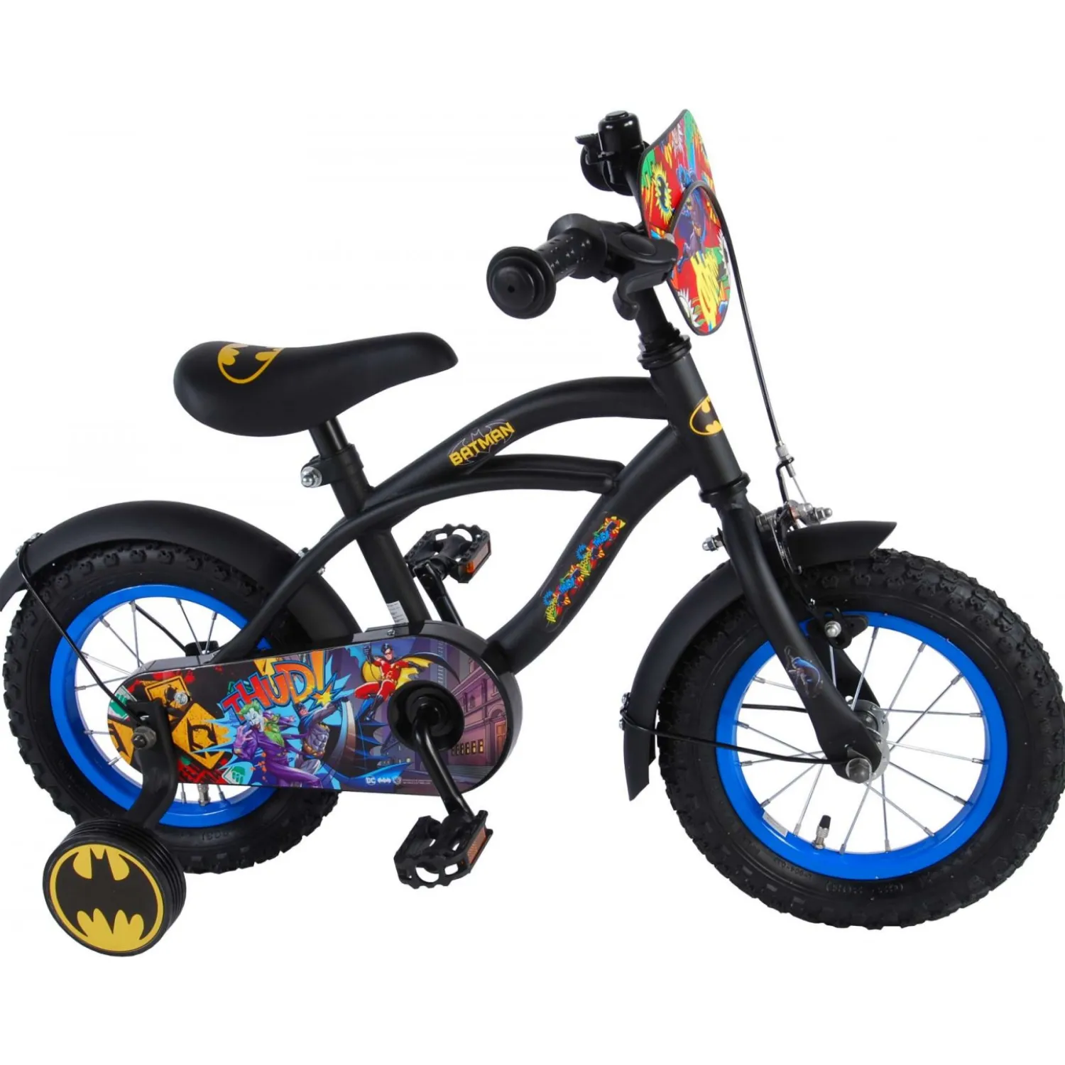 Volare Batman Fiets - 12 inch - Zwart Outlet