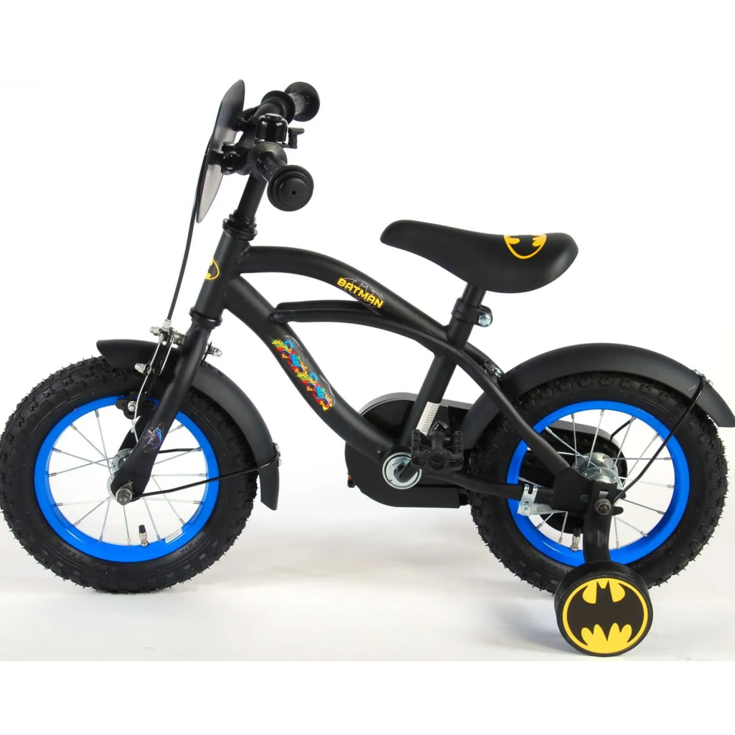 Volare Batman Fiets - 12 inch - Zwart Outlet