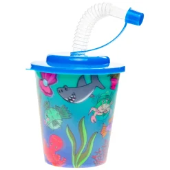 Duckiez Beker met Deksel en Rietje Onderwaterwereld, 12st. Outlet