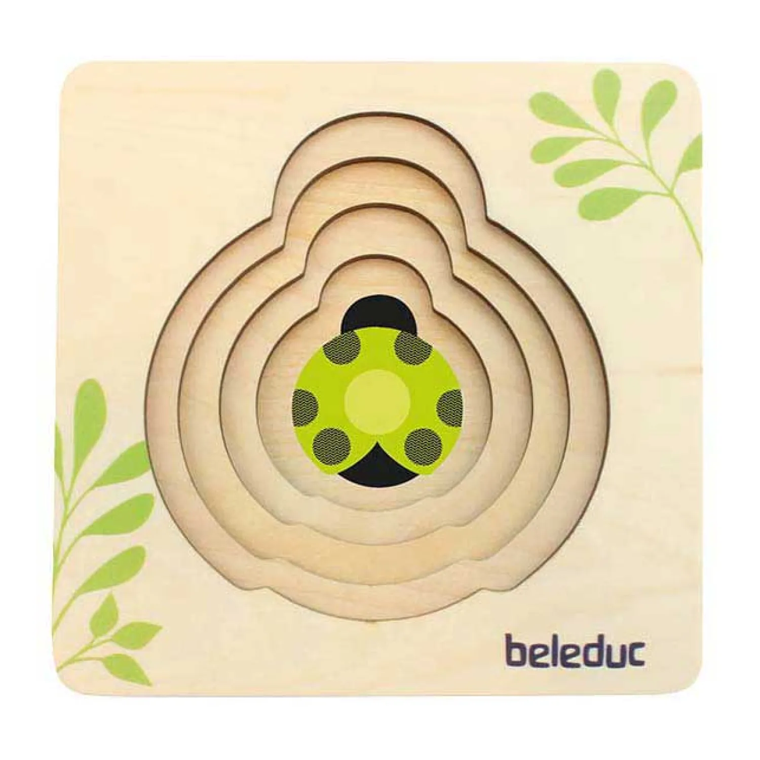 Houten Lagenpuzzel Lieveheersbeestje-Beleduc Hot