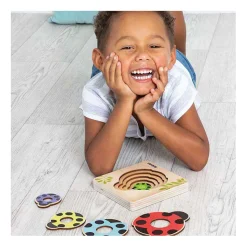 Houten Lagenpuzzel Lieveheersbeestje-Beleduc Hot