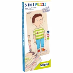 Beleduc Houten Lagenpuzzel Jongen - 5 Lagen Discount