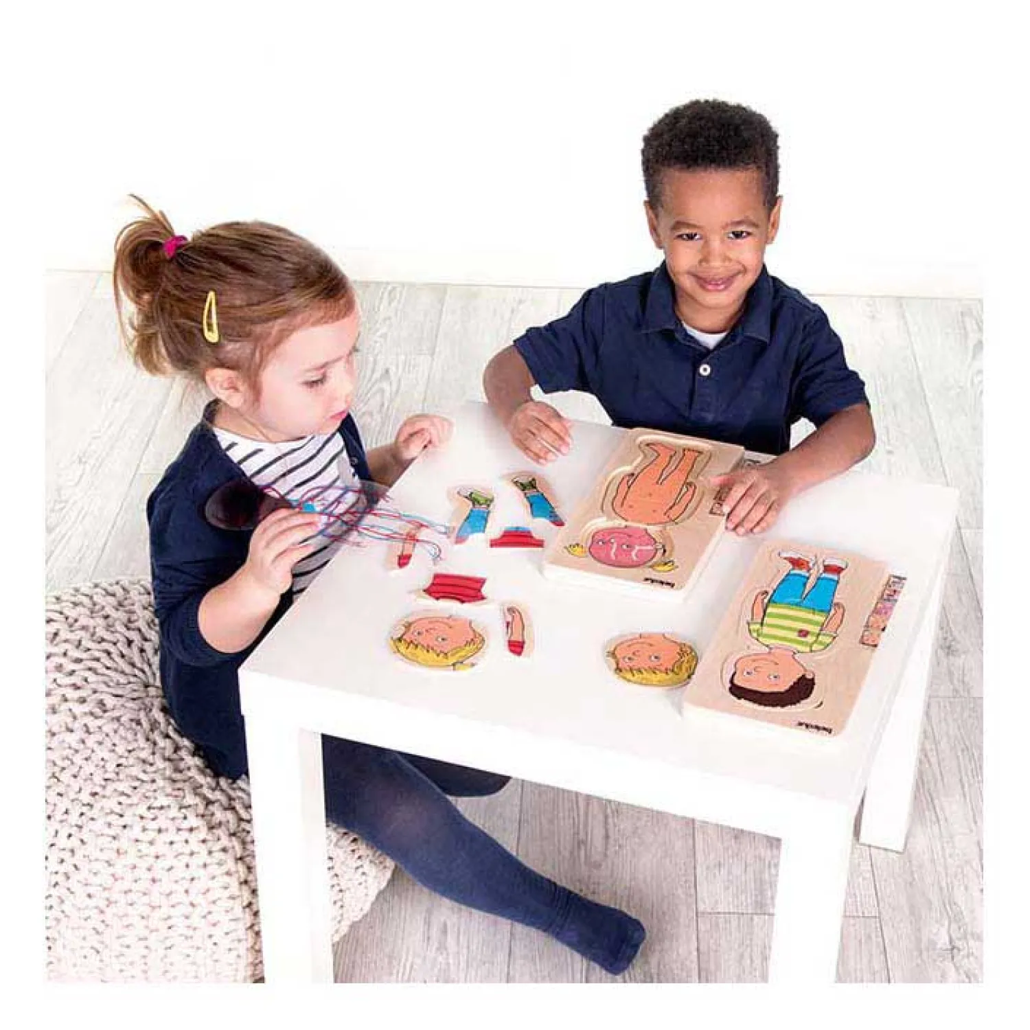 Houten Lagenpuzzel Meisje - 5 Lagen-Beleduc Discount