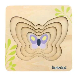 Houten Lagenpuzzel Vlinder>Beleduc Sale