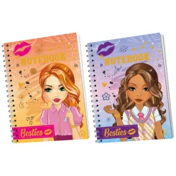 Notitieboek A6, 60 Gelinieerde Vellen-Besties Clearance