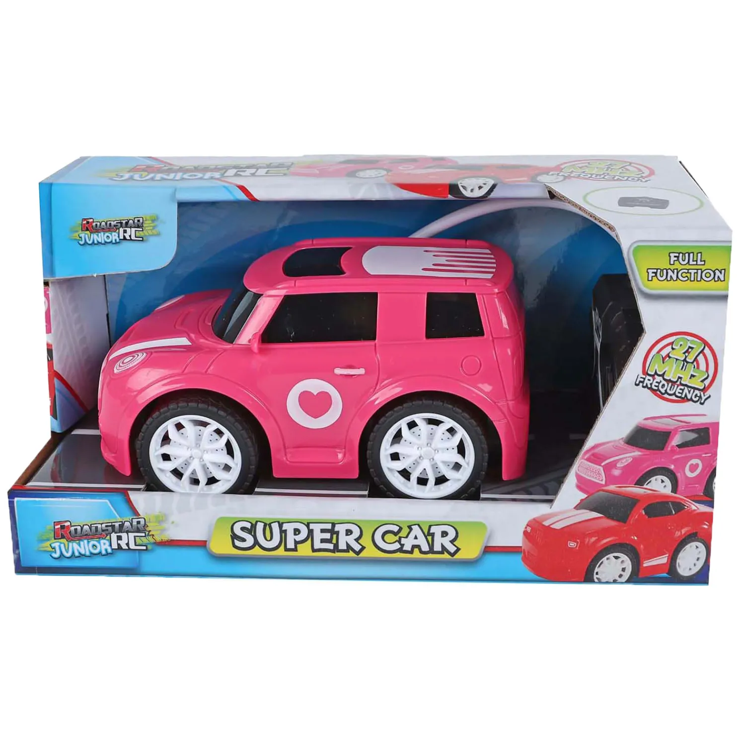 Bestuurbare Auto Roadstar RC Roze 27Mhz, 13,5cm> Sale
