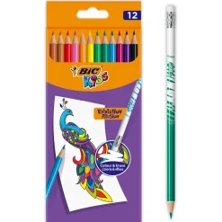 Kids Evolution Uitgumbare Kleurpotloden, 12st.>BIC New