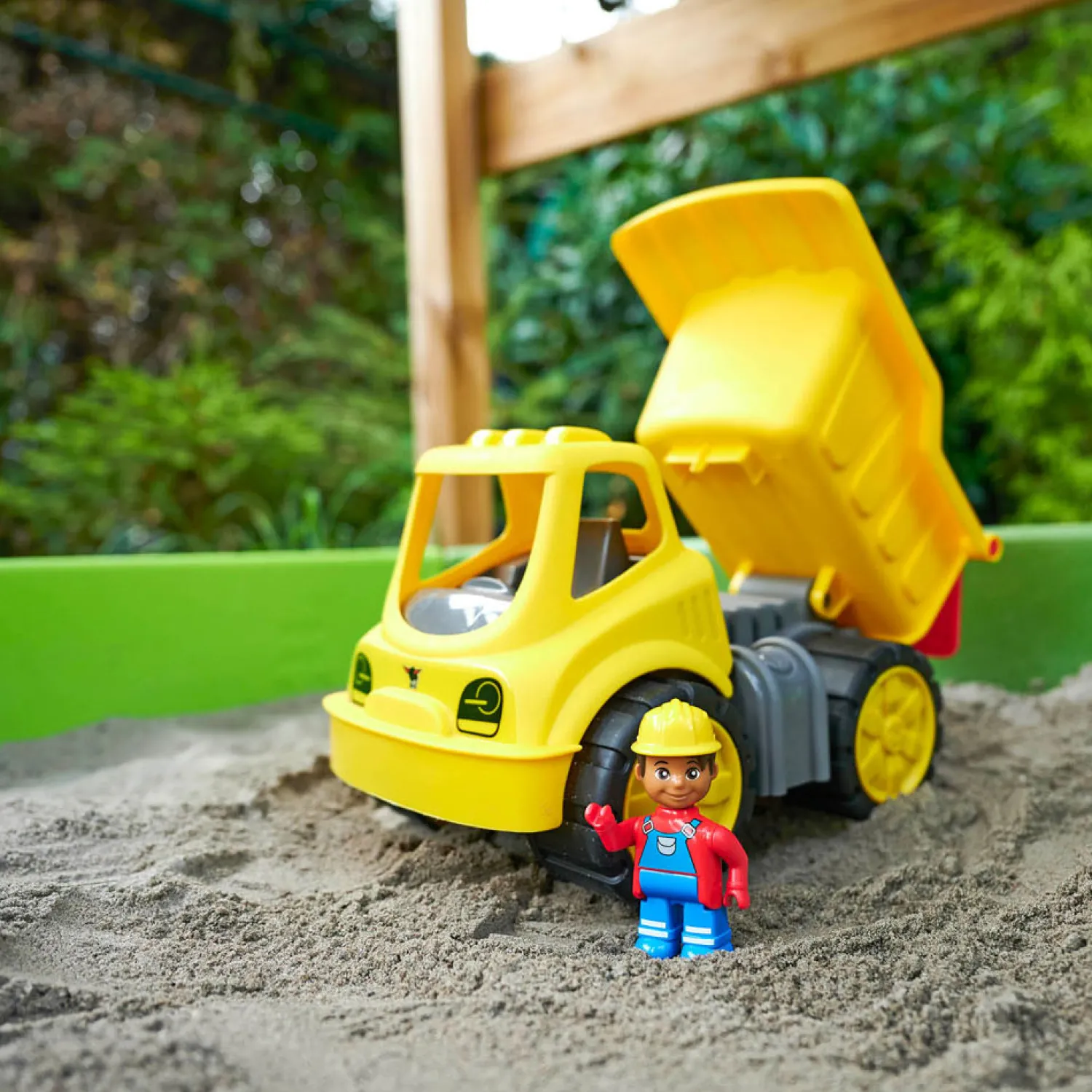 Big Power Worker Midi Kiepwagen met Figuur Hot