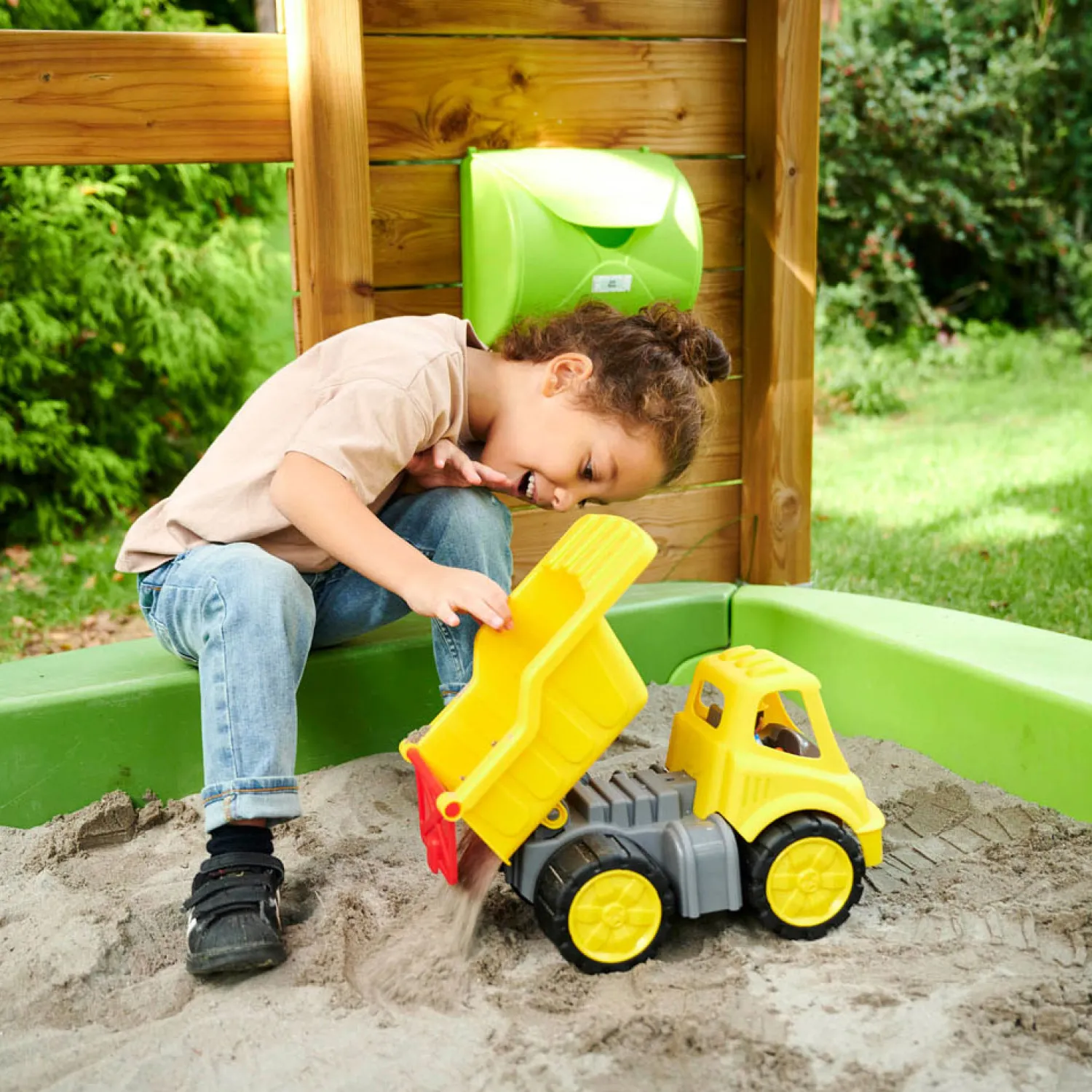 Big Power Worker Midi Kiepwagen met Figuur Hot