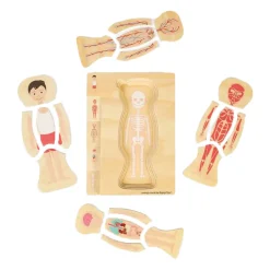 Bigjigs Houten Anatomiepuzzel - Jongen, 26st. Outlet