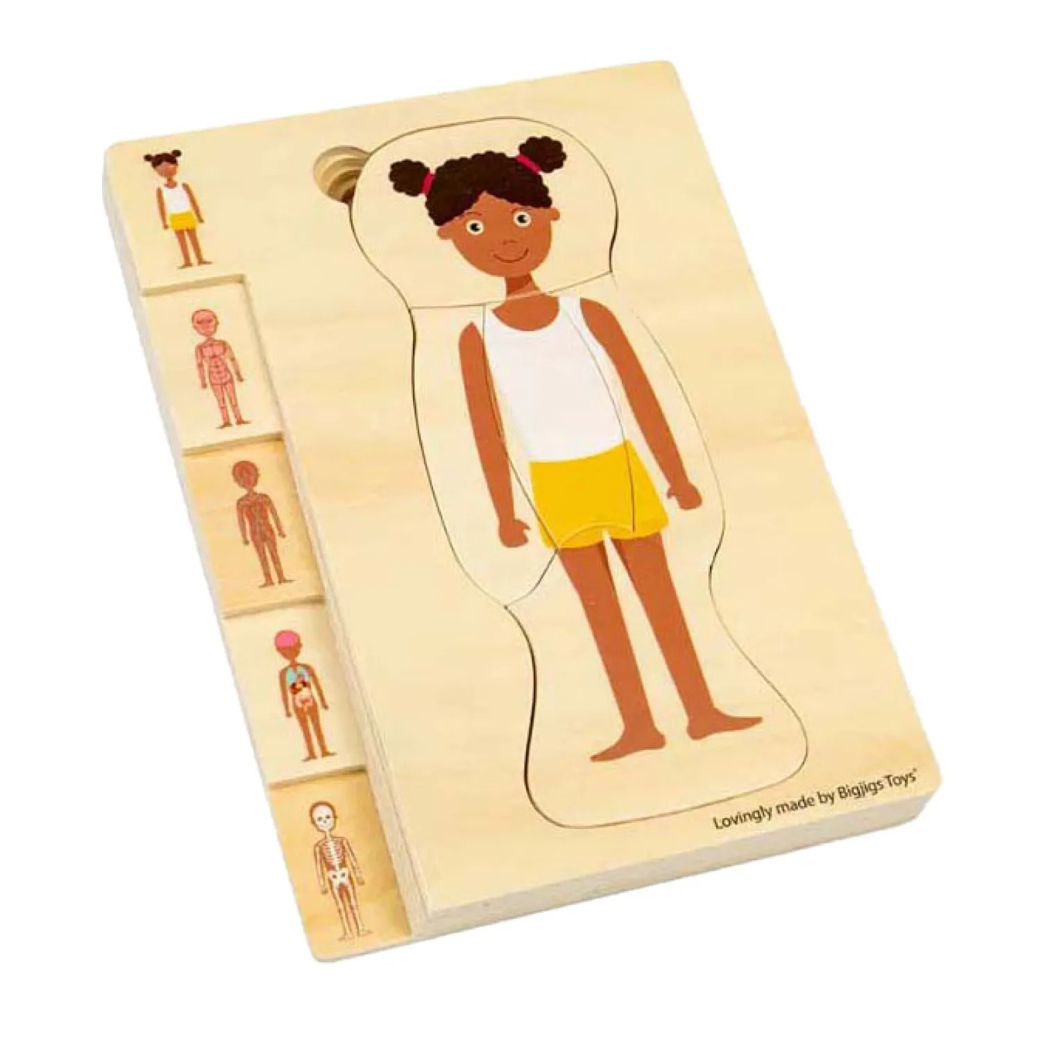 Bigjigs Houten Anatomiepuzzel - Meisje, 26st. Outlet