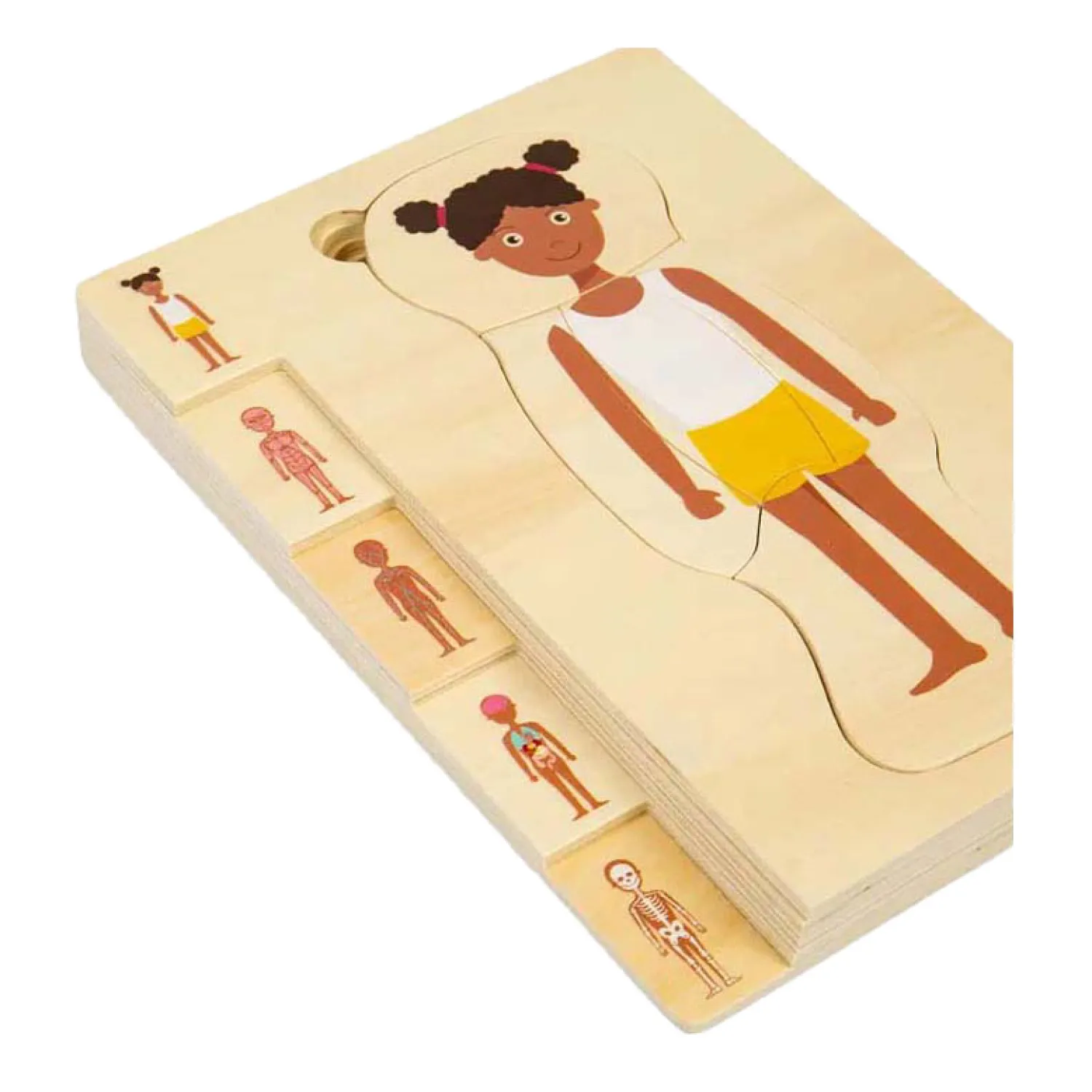 Bigjigs Houten Anatomiepuzzel - Meisje, 26st. Outlet