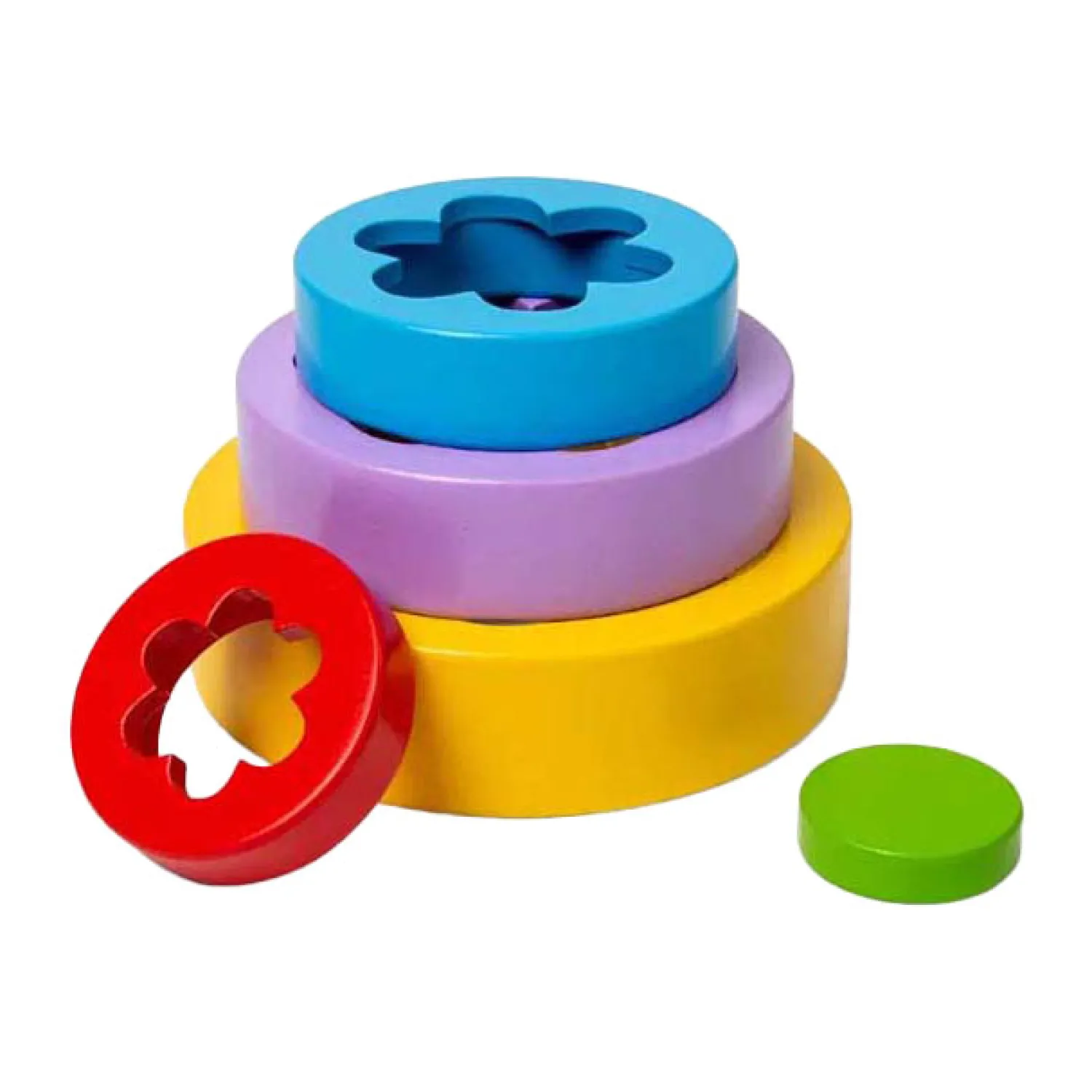 Houten Bloementoren, 5dlg.-Bigjigs Sale