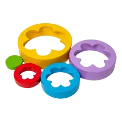 Houten Bloementoren, 5dlg.-Bigjigs Sale