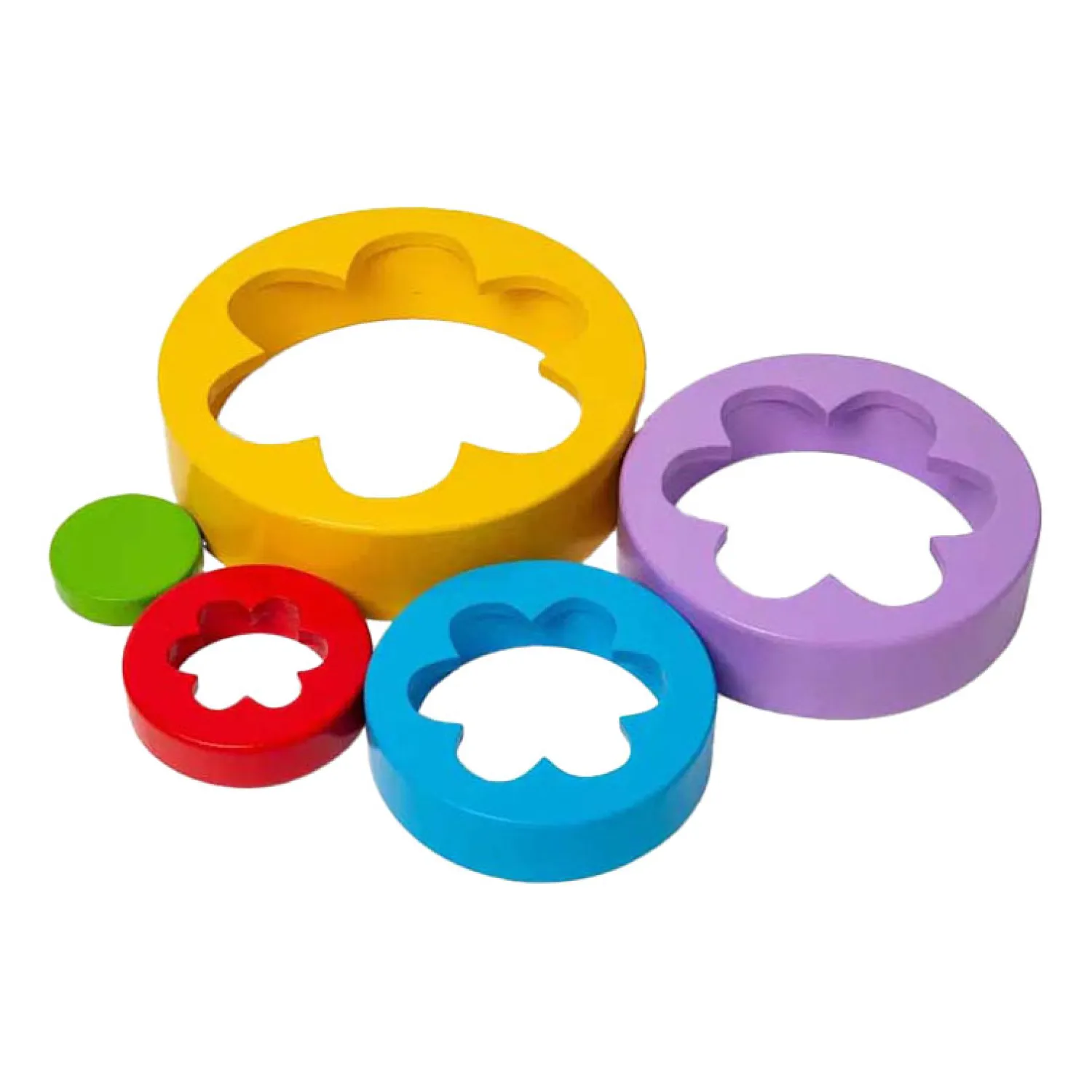 Houten Bloementoren, 5dlg.-Bigjigs Sale