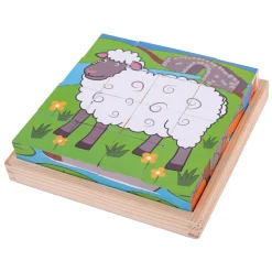 Houten Blokpuzzel Boerderijdieren>Bigjigs Hot