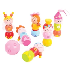 Houten Bowlingset Prinsessen, 7dlg.>Bigjigs Outlet