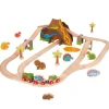 Houten Dino Treinset, 49dlg.>Bigjigs Clearance