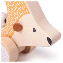 Bigjigs Houten Duw Egel, 100%FSC Hot